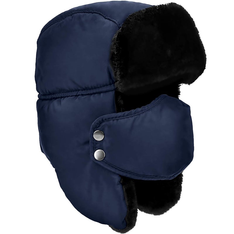 DOXHAUS Unisex Winter Trooper Trapper Hat Warm Hats Hunting Hat with Ear Flaps - Image 1